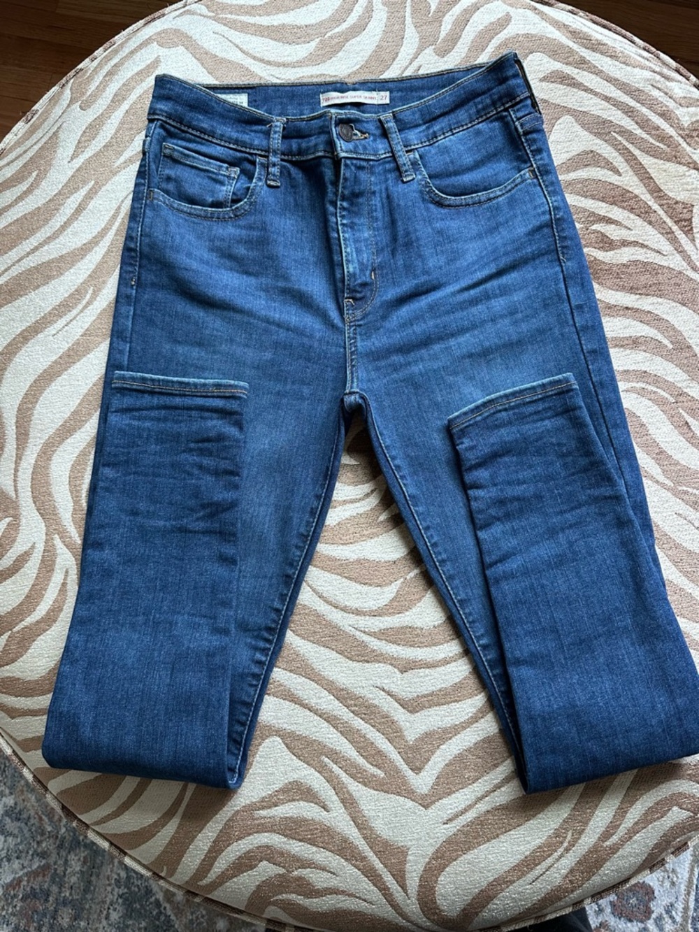 Levi's High Rise Super Skinny Dark Blue Jeans